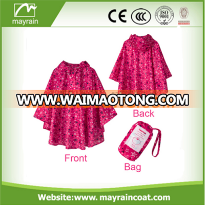 Promotional polyester Raincoat Rain Poncho For Wholesale