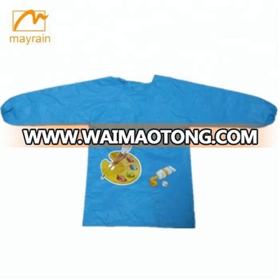 Painting Long Sleeve Plastic Apron with Sleeves for Kids