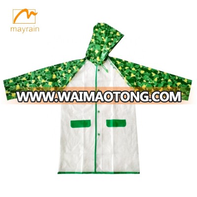 Boys PVC Full Printing Cute Child Raincoat